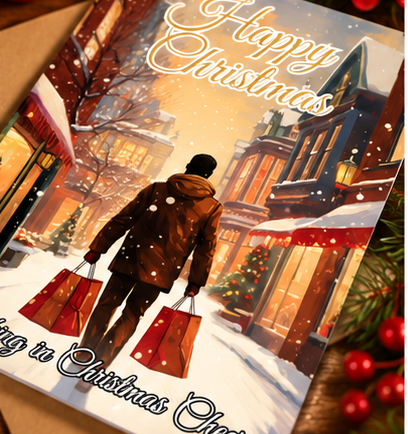 Walking in Christmas Cheer Card