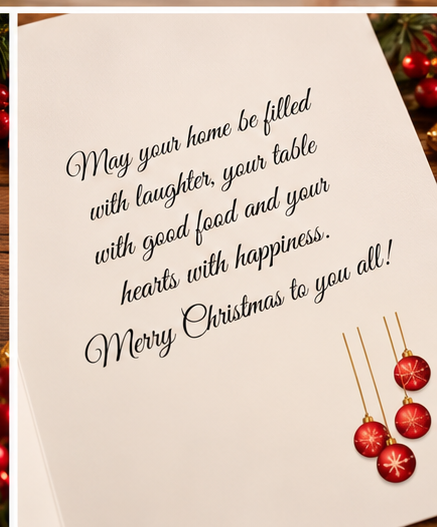Wonderful Family Christmas Card