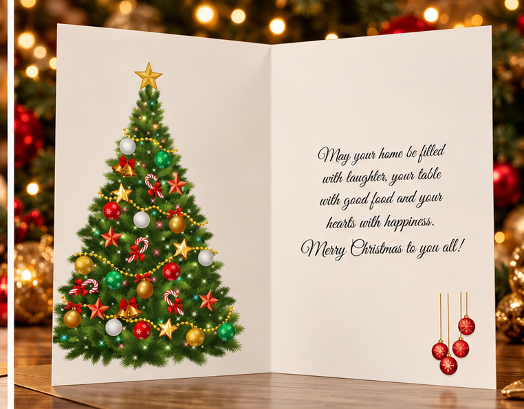 Wonderful Family Christmas Card
